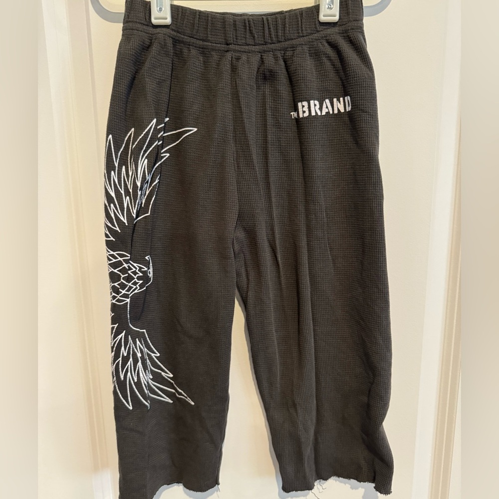 Kids Black Joggers with White Design